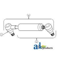 C5NN3A739G - Cylinder w/ Base Ball Joint End, Ref. 2 (1)	