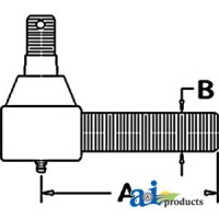 CAR98855 - Tie Rod End (LH) 	