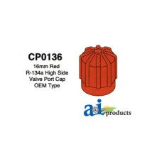 CP0136 - 16mm Red R-134a High Side Valve Port Cap 4 Pack