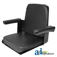 CS140-1V - Seat Assy w/ Flip-Up Arms, BLK Vinyl