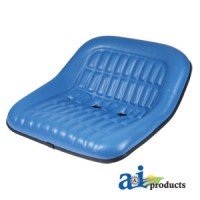 CS668-8V - Seat, 19" Pan, Steel, 7" X 2" Backs, BLU VINYL