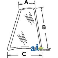 D126204 - Glass, Rear, Quarter (RH)	