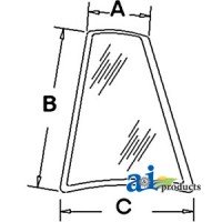 D126205 - Glass, Rear, Quarter (LH)	