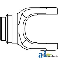 D447002 - Tube Weld Yoke w/ Bearing Groove and Bore 	