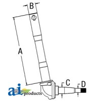 D4NN3105A - Spindle (RH)	