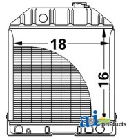 D8NN8005PA - Radiator w/ Oil Cooler	