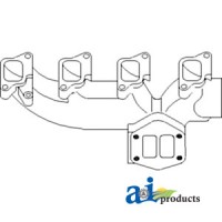 D8NN9430AB - Manifold, Exhaust (Front) 	