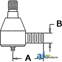 D8NN3A540BJM - Male Ball Joint	