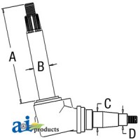 D9NN3105AA - Spindle (RH/LH)	