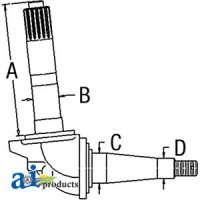 E1ADKN3105 - Spindle (RH)	