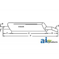 E4NN5230BA17M - Muffler