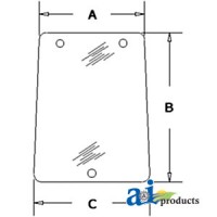 E4NN94501N75AA - Glass, Rear, Side (RH/LH) - Tinted	