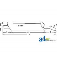 E4NN5230CA17M - Muffler