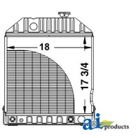 E7NN8005BA - Radiator w/ or w/o Cooler (Rear Fittings)	