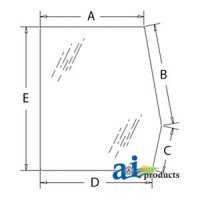 E7NN94297N17AC - Glass, Door, Upper (LH)	