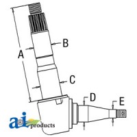 E9NN3105CB - Spindle (RH/LH)	