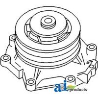 FAPN8A513AA - Pump, Water w/ Double Pulley	