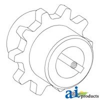 H159614 - Sprocket, Feeder House Shaft, Upper 	