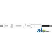 H203850 - Shaft, Feeder House, Upper (High Capacity) 	