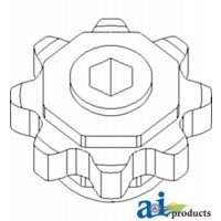 H233287 - Sprocket, Gathering Chain Drive 	