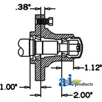 HS150045 - Hub & Spindle Assy.	