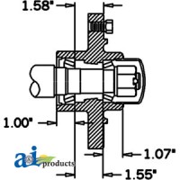 HS276066 - Hub & Spindle Assy.	