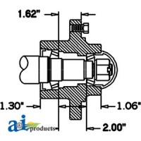HS457066 - Hub & Spindle Assy.	