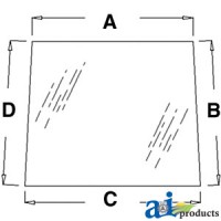 L58951 - Glass, Door, Upper (LH)	