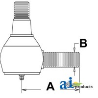 L59042 - Cylinder End, Power Steering 	