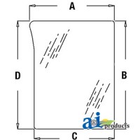 L78533 - Glass, Front, Lower (LH)	