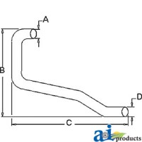 NCB5255B - Horizontal Outlet Pipe	