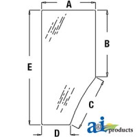 R131163 - Glass, Door (LH)