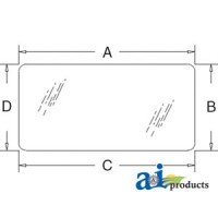 R201481 - Glass, Rear, Lower; Tinted