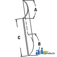 R93148 - Glass, Upper (RH)	