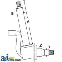 RE208804 - Spindle, (LH) 	