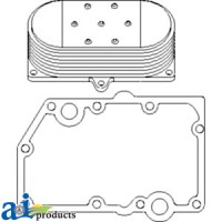 RE59298 - Cooler, Engine Oil, w/ Gaskets, 9 Plate 	
