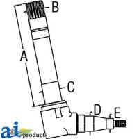 SBA330301980 - Spindle (LH)	