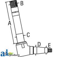 SBA330302570 - Spindle (LH) 	