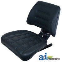 T122BL - Seat, Non-Susp./Slide Track/BLK	