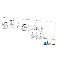 W041321 - Implement Flange W/ Female Pilot, 2300 Series