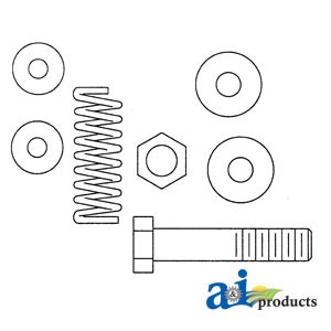 181041M1 - Hydraulic Lever, Tension Bolt & Spring 	