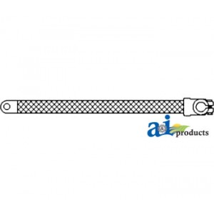 26A314 - Ground Strap, 13", 2 Ga. 	