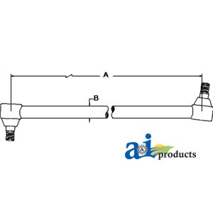 507436M91 - Tie Rod (RH)	