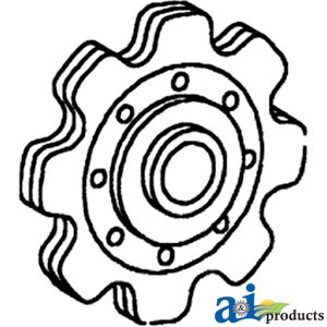 573399 - Sprocket, Lower Idler Gathering Chain