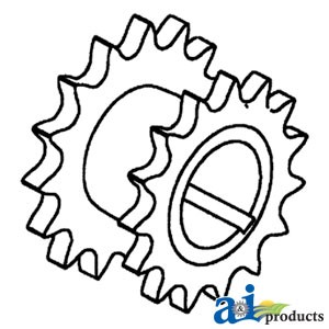 70595642 - Sprocket, Upper Unit Drive 	