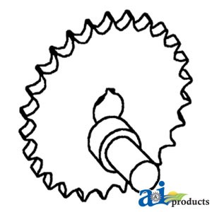71130746 - Sprocket Crank Assy., Shoe Drive (RH) 	