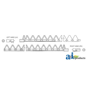 831-511 - 7' (RH), Chrome 11ga big tooth, Bolt-On 	
