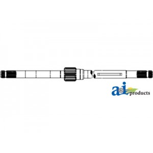 AH136873 - Shaft, Variable Drive Sheave & Mounting, Front 	