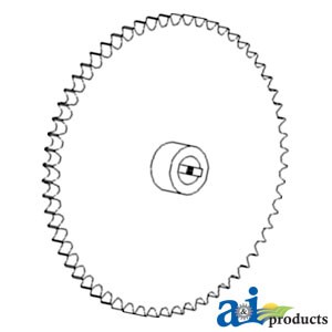 AH140001 - Sprocket Assy, Grain Tank Cross Auger 	