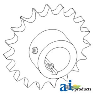 AH147557 - Sprocket, Tailings Elevator Spout, Upper 	